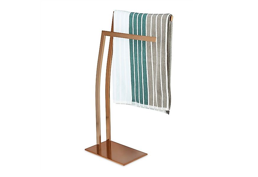 relaxdays Handtuchständer Handtuchhalter Edelstahl WIMEDO, Kupfer günstig online kaufen
