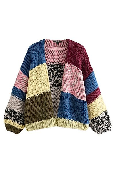 Next Strickpullover Relaxed Fit Strickjacke, von Hand bearbeitet (1-tlg) günstig online kaufen