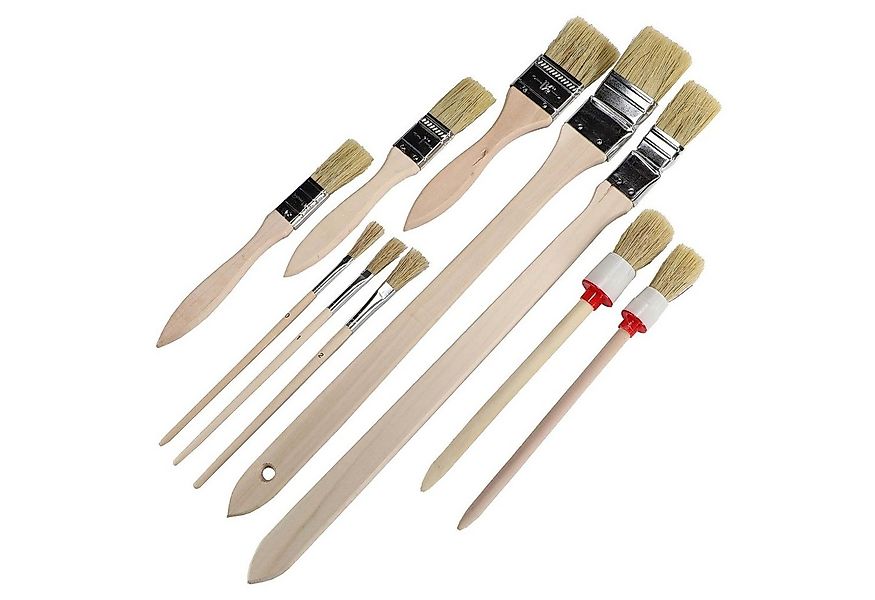 Beast Pinsel Pinsel Set 10 teilig mit Flachpinsel Rundpinsel Heizkörperpins günstig online kaufen