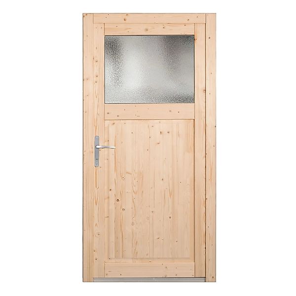 Panto Holz-Nebeneingangstür NET 504 Natur 88 cm x 198 cm DIN L günstig online kaufen
