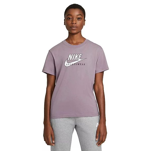 Nike Sportswear Heritage Kurzarm T-shirt L Purple Smoke / Pink Foam / White günstig online kaufen