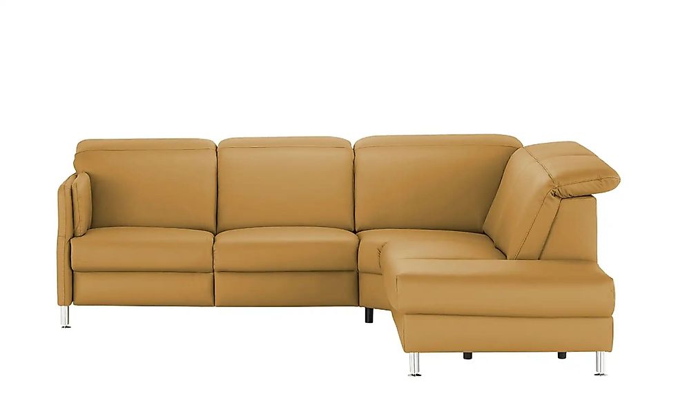 meinSofa Leder-Ecksofa  Leon ¦ gelb ¦ Maße (cm): B: 259 H: 83 T: 236.0 Pols günstig online kaufen