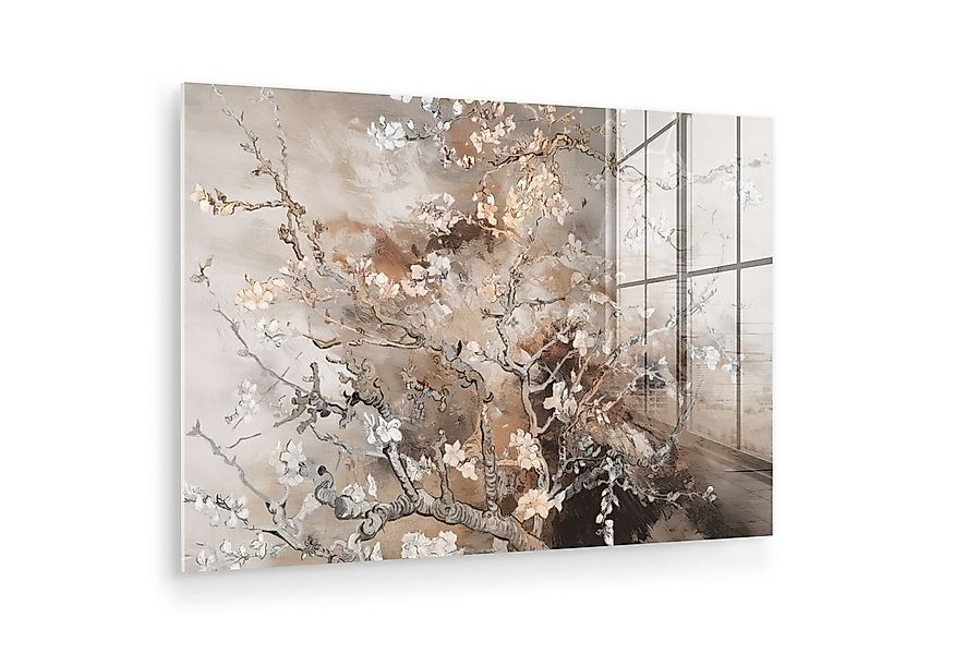 MuchoWow Acrylglasbild Mandelblüte - Kunst - Van Gogh - Beige - Abstrakt, I günstig online kaufen