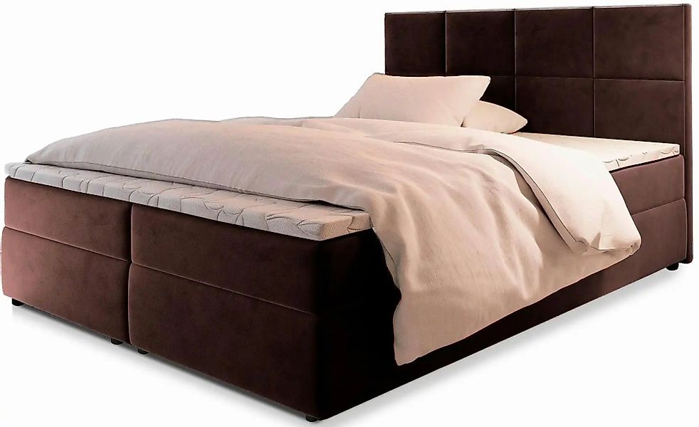MASSENO Boxbett   ¦ braun ¦ Maße (cm): B: 160 H: 98 Betten > Polsterbetten günstig online kaufen