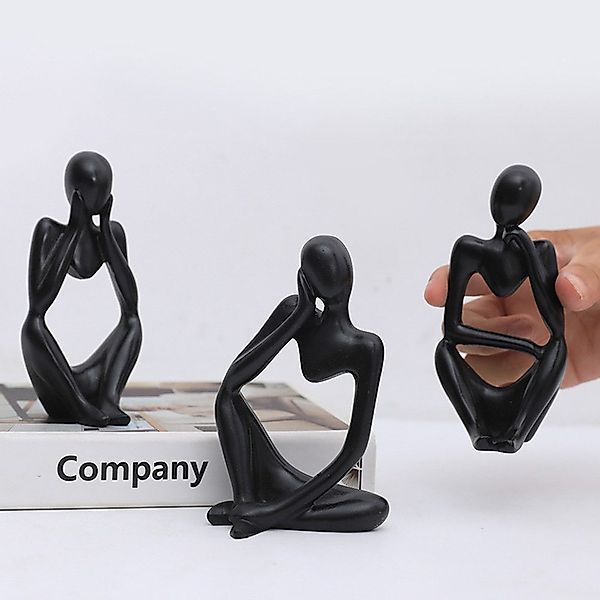 GarveeMore Skulptur 3pcs Abstrakte moderne Denker günstig online kaufen