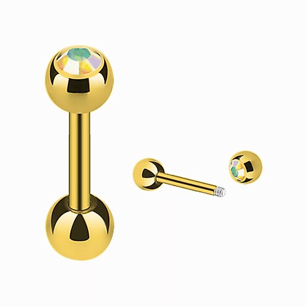 Taffstyle Piercing-Set Piercing Ohr Cartilage vergoldet günstig online kaufen