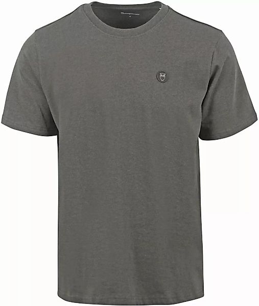 KnowledgeCotton Apparel T-Shirt Anthrazit - Größe XXL günstig online kaufen