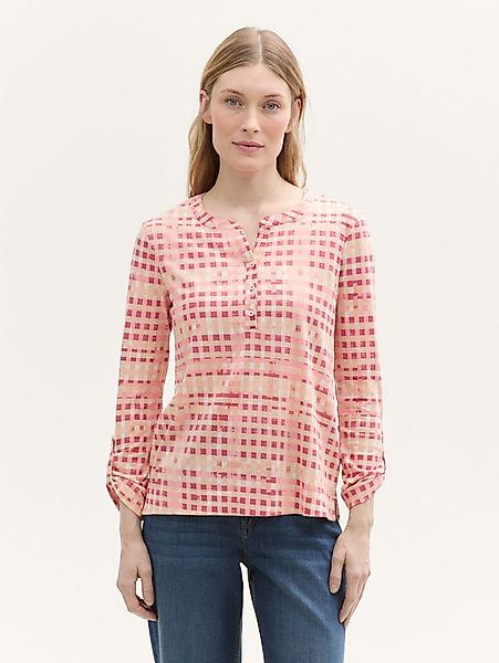TOM TAILOR T-Shirt Henley Langarmshirt mit günstig online kaufen