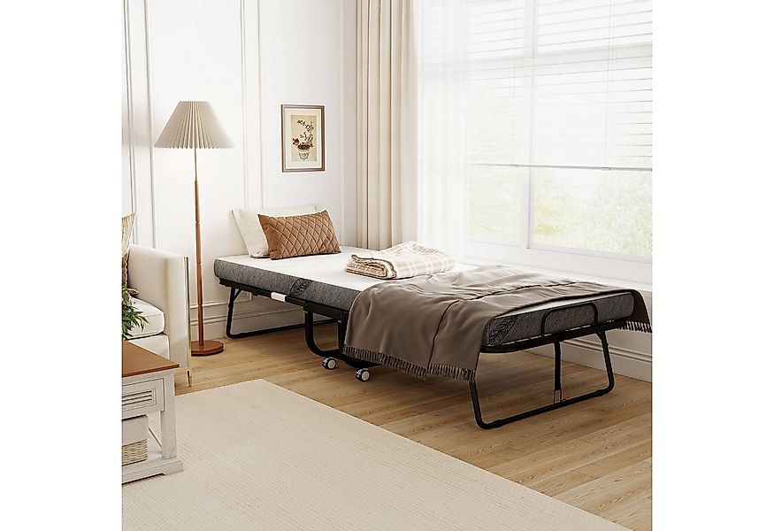 HOMCOM Gästebett Klappbett 90x200 cm Erwachsene mit 10 cm Dicker Schaumstof günstig online kaufen