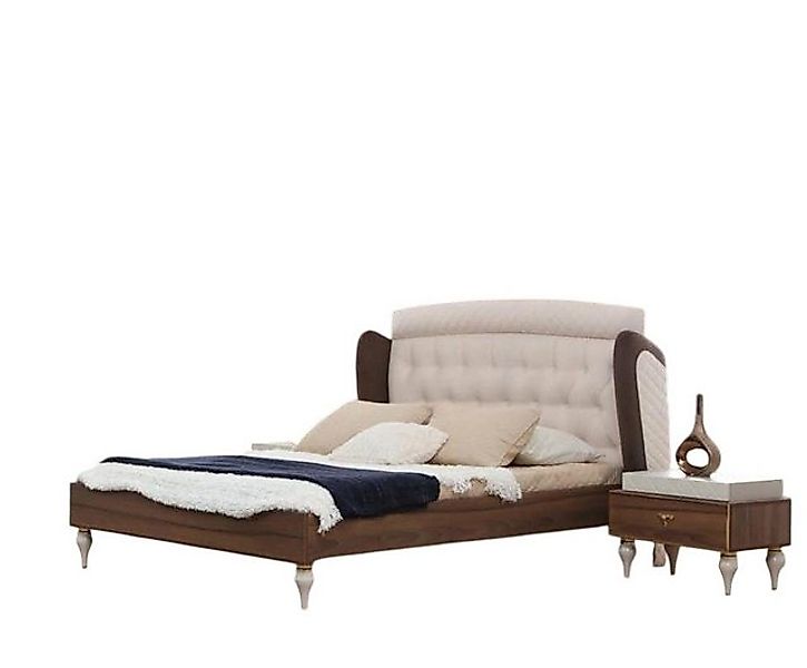 Xlmoebel Bett Zweibett Luxus Schlafmöbel Holzrahmen Modernes Design (1-tlg. günstig online kaufen