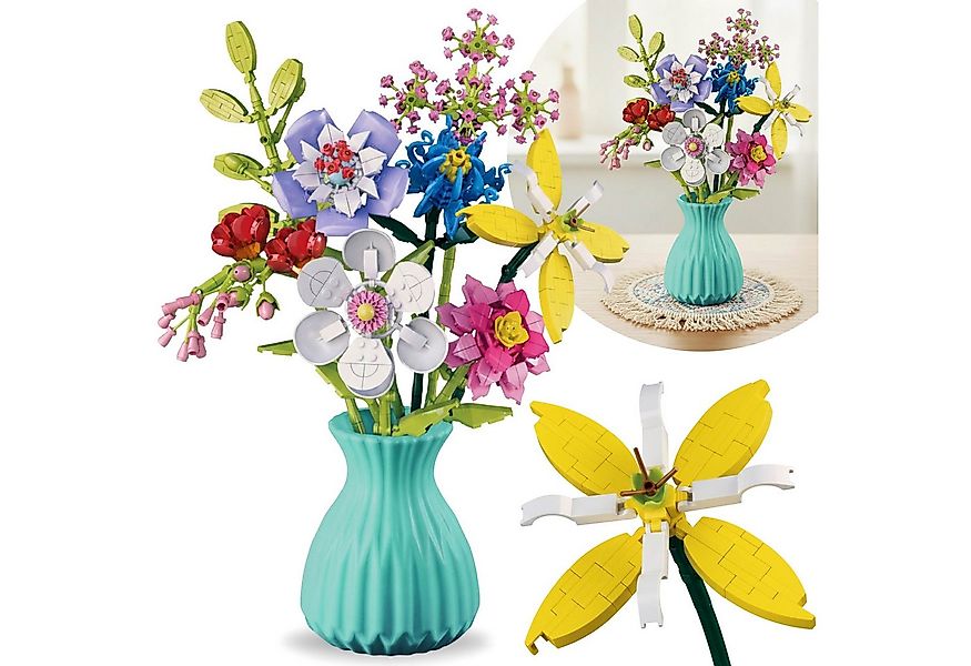 Sarcia.eu Blumenstrauß Bausteine kompatibel mit LEGO, 8 Blumen, DIY 778 Stk günstig online kaufen