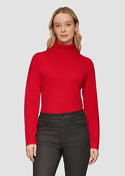 s.Oliver Longpullover Strickpullover Feiner Rollkragenpullover mit günstig online kaufen