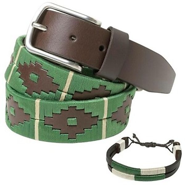 Pelpe  Gürtel POLO Cinturón estilo argentino Verde günstig online kaufen