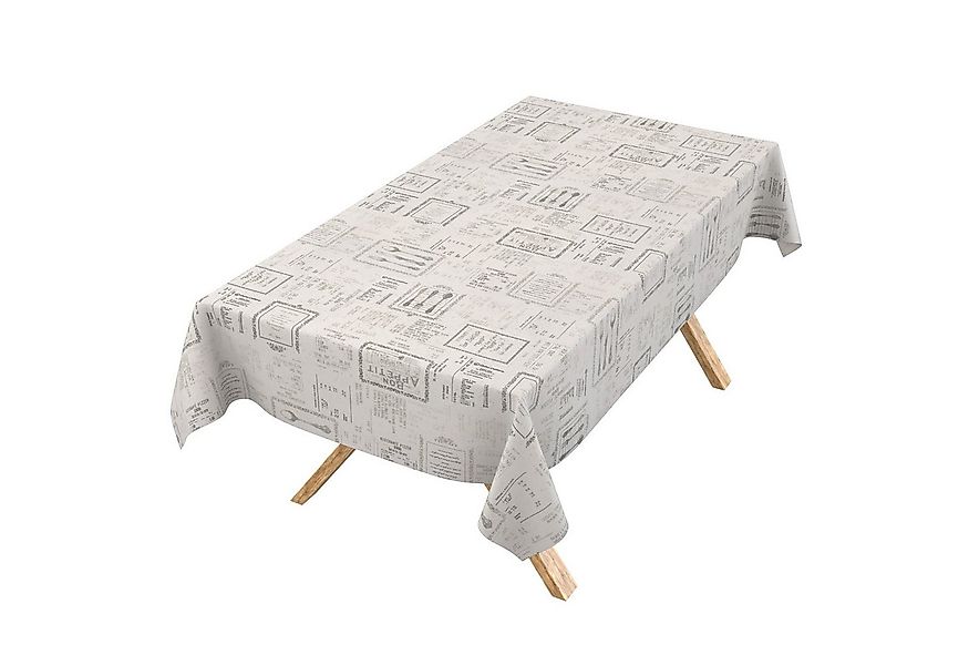 ANRO Tischdecke Wachstuch 3.0 abwaschbar Vintage Tischwäsche (Einzelstück 1 günstig online kaufen