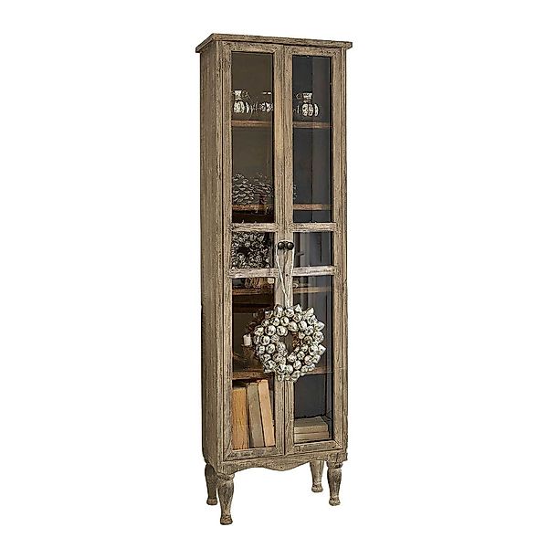 Mirabeau Vitrine Schrank Covent Garden braun günstig online kaufen