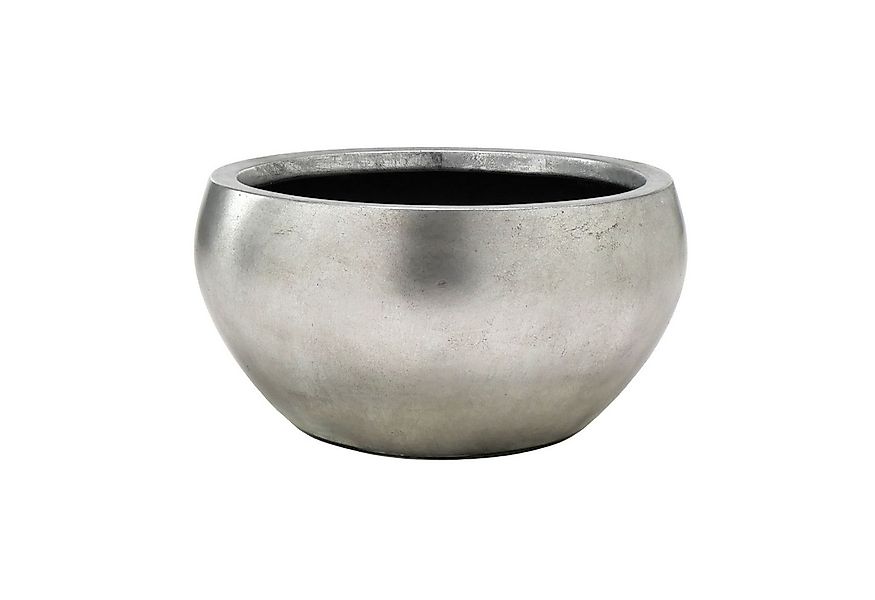 Flingora Pflanzschale Alodie, Fiberglas - Indoor - Silber - Ø 40 cm günstig online kaufen