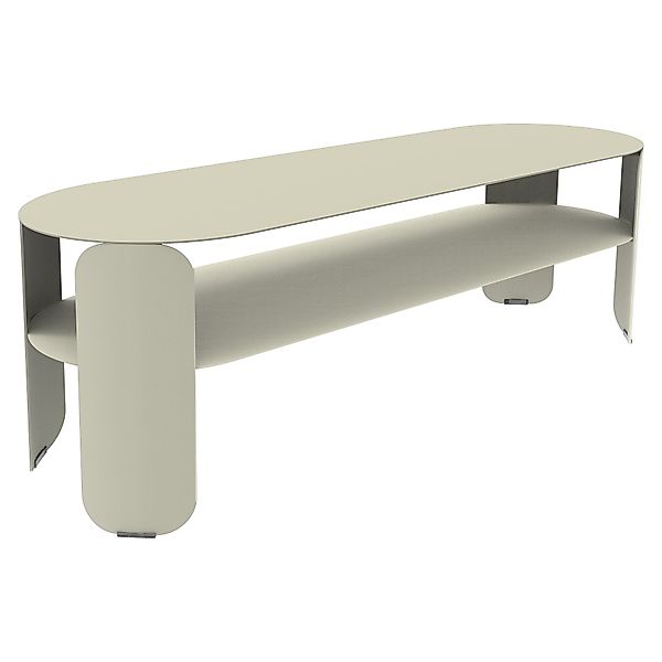 Bebop Beistelltisch Stahl 120cm Lehmgrau günstig online kaufen