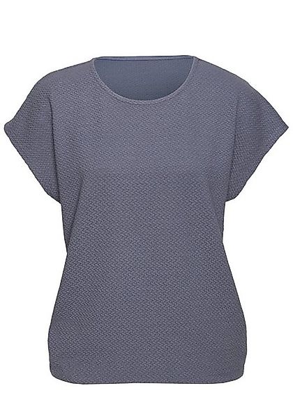 Vivance Kurzarmshirt mit dezentem Jacquard-Muster aus pflegeleichter Qualit günstig online kaufen