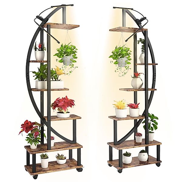 Jibenhome Pflanzentreppe Blumenständer mit 6 Ebenen, günstig online kaufen