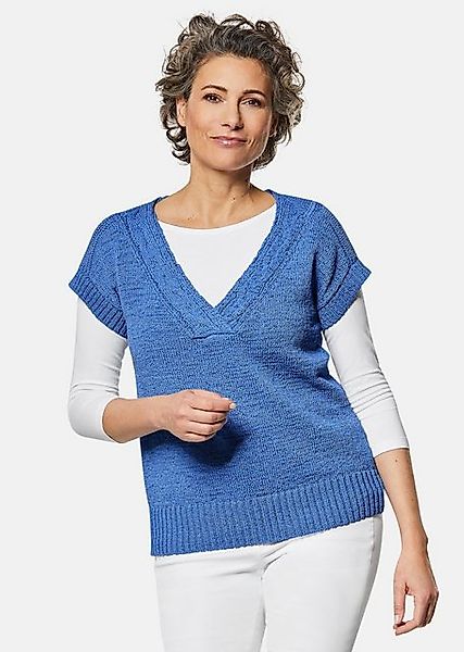 GOLDNER Strickpullover Trageangenehmer Pullunder mit modischem Ausschnitt günstig online kaufen