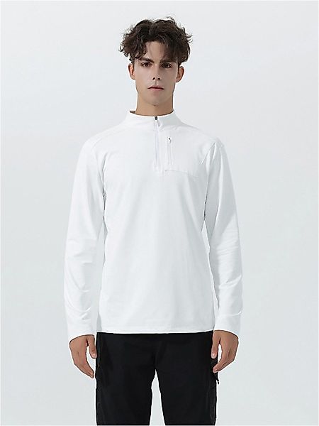 YOUTHUP Funktionsshirt Herren Stretch-Sportshirt mit Zipp-Polo-Kragen günstig online kaufen