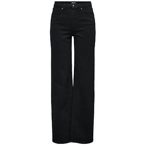Only  Straight Leg Jeans 15338858 JUICY HW WIDE-BLACK DENIM günstig online kaufen