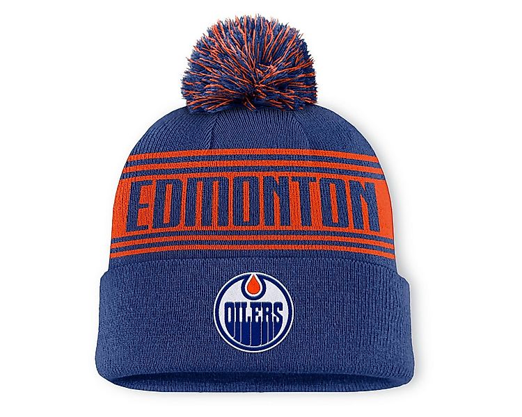 Fanatics Bommelmütze Fanatics Mütze Edmonton Oilers A/ Beanie Cuff W/Pom günstig online kaufen