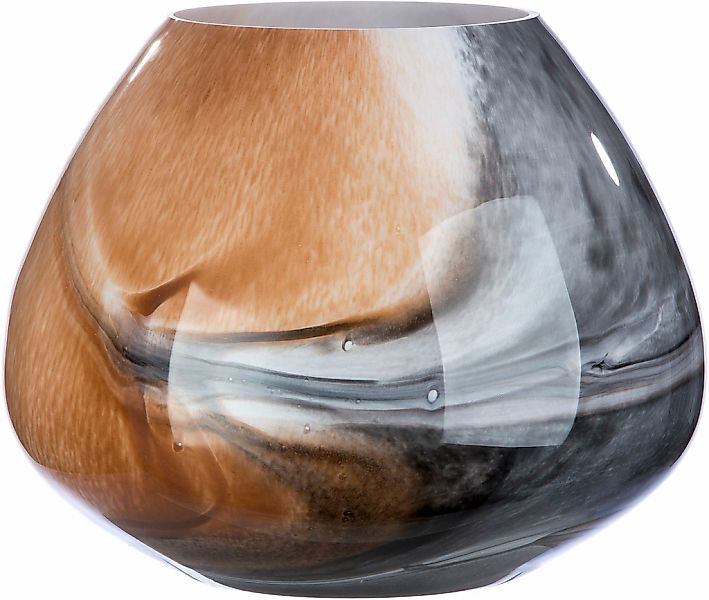 GILDE Tischvase "Draga, Höhe ca. 30 cm" dekorative Vase aus Glas, Blumenvas günstig online kaufen