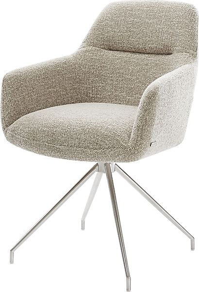 DELIFE Polsterstuhl Pejo-Flex, Kreuzgestell konisch Edelstahl günstig online kaufen