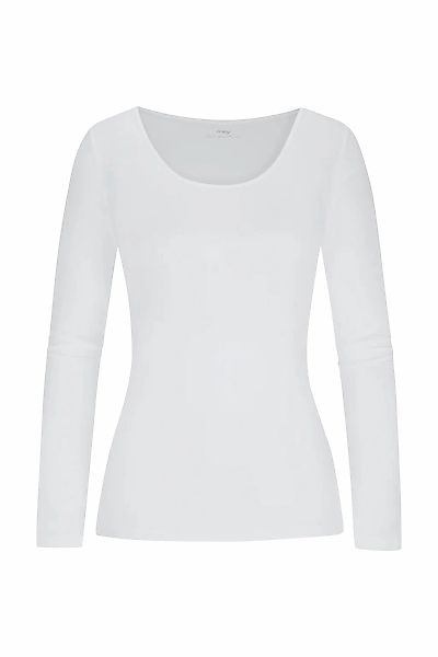 Mey Langarmshirt "COTTON PURE", Tiefer Rundhalsausschnitt günstig online kaufen