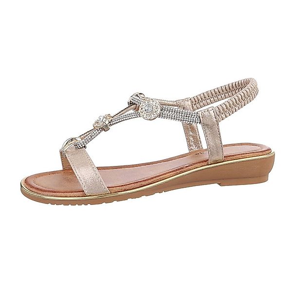 Ital-Design Damen Freizeit Riemchensandalette (86016752) Keilabsatz/Wedge günstig online kaufen