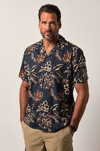 JP1880 Kurzarmhemd JP1880 Leinenmix-Hemd Halbarm Cuba-Kragen Cuba-Fit günstig online kaufen