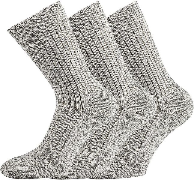 FussFreunde Norwegersocken 3 Paar Wollsocken 100% Wolle ohne Gummidruck im günstig online kaufen