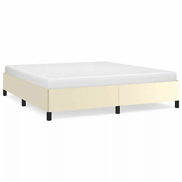 vidaXL Bettgestell Creme 180x200 cm Kunstleder1370100 günstig online kaufen