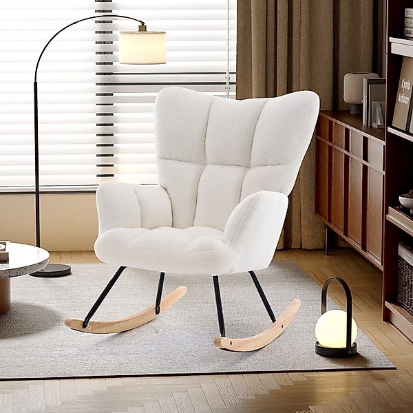 STILVORA Schaukelstuhl Schaukelsessel wohnzimmer Relaxsessel mit günstig online kaufen