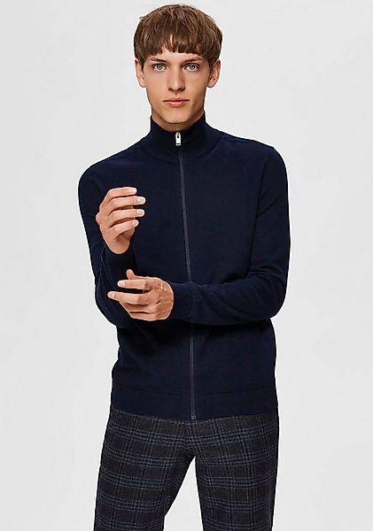 Selected Strickjacke SLHBERG FULL ZIP CARDIGAN NOOS günstig online kaufen