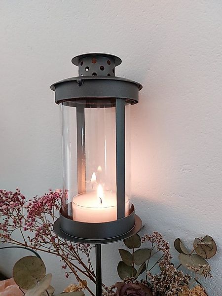 meytrade Kerzenlaterne Laterne mit Erdspieß für Garten, Balkon, Terrasse, G günstig online kaufen