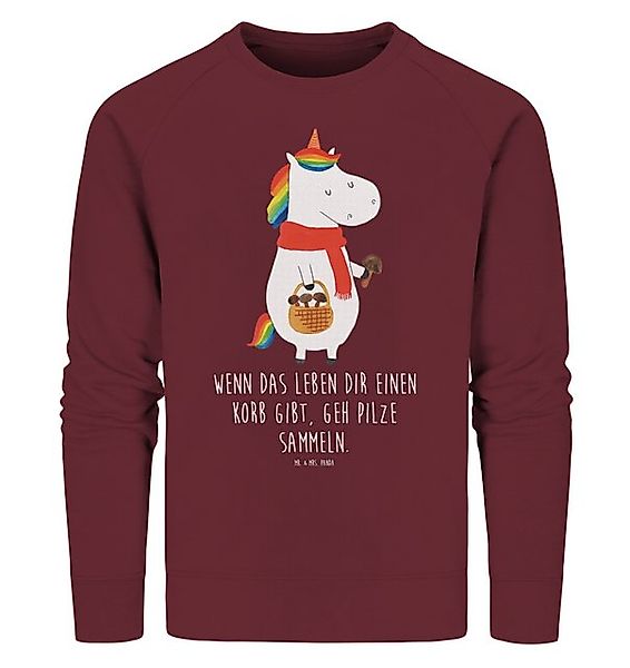 Mr. & Mrs. Panda Longpullover Einhorn Pilz Größe S - Burgundy - Geschenk, P günstig online kaufen