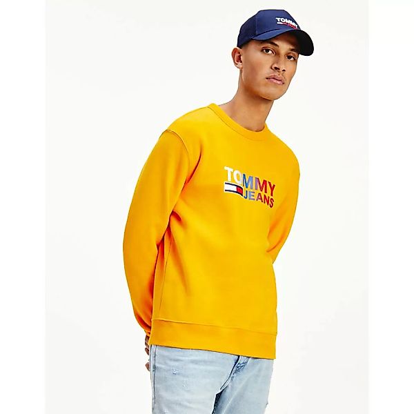 Tommy Jeans – Corp – Sweatshirt in Florida-Orange mit Logo in Farbverlauf-O günstig online kaufen