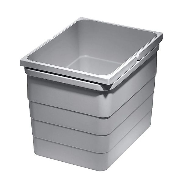 Ninka Eins2vier Abfallsammler Mülleimer 12L 220 x 306 x 230 mm Alugrau 5170 günstig online kaufen
