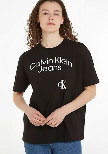 Calvin Klein Jeans T-Shirt mit großem Logoschriftzug günstig online kaufen