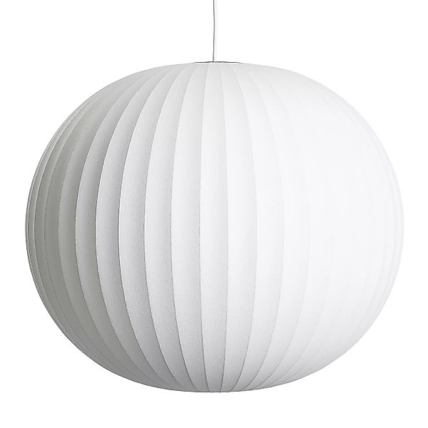 Pendelleuchte Bubble Ball metall weiß / Large – Senkrechte Muster - Hay - W günstig online kaufen