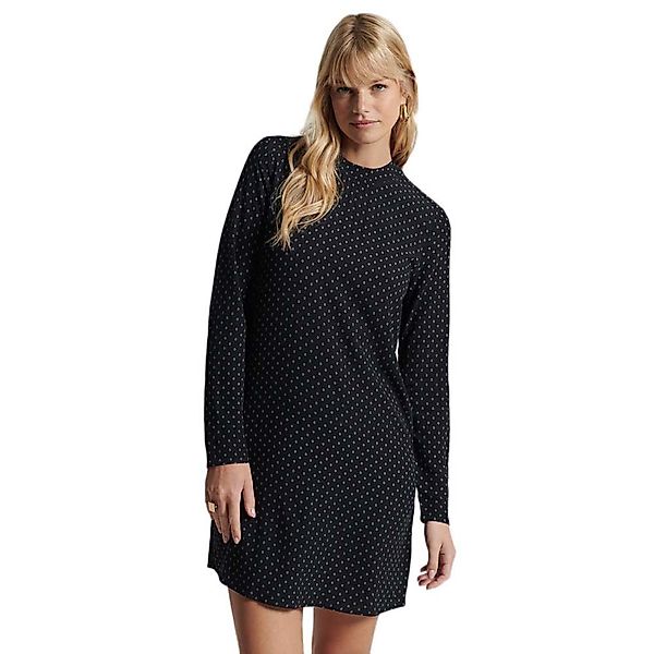 Superdry Studios Woven Kurzes Kleid XS Black 70s Geo günstig online kaufen