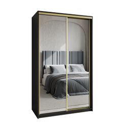 Masseno Schwebetürenschrank RIEN Kleiderschrank mit Spiegel günstig online kaufen