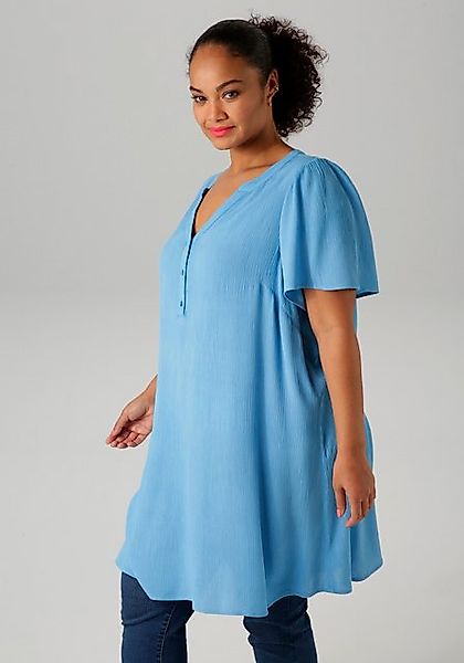 Aniston PLUS Longbluse, in trendiger Crepe-Qualität günstig online kaufen