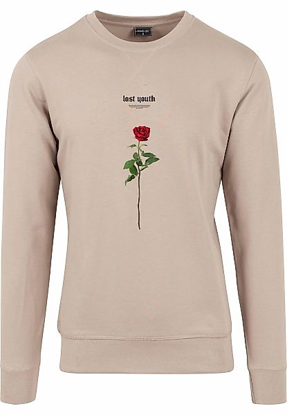 MisterTee Rundhalspullover "MisterTee Herren Lost Youth Rose Crewneck" 1 St günstig online kaufen