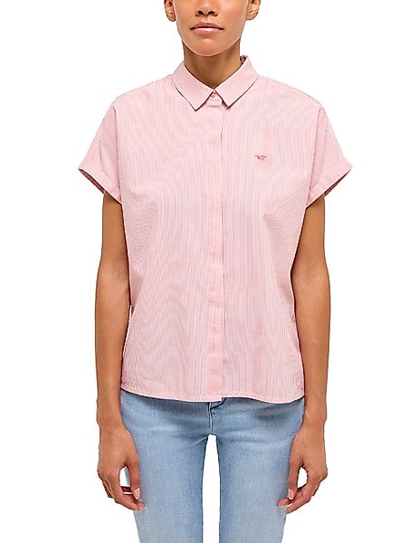 MUSTANG Kurzarmbluse "Damen Style Elsa Basic Blouse" günstig online kaufen