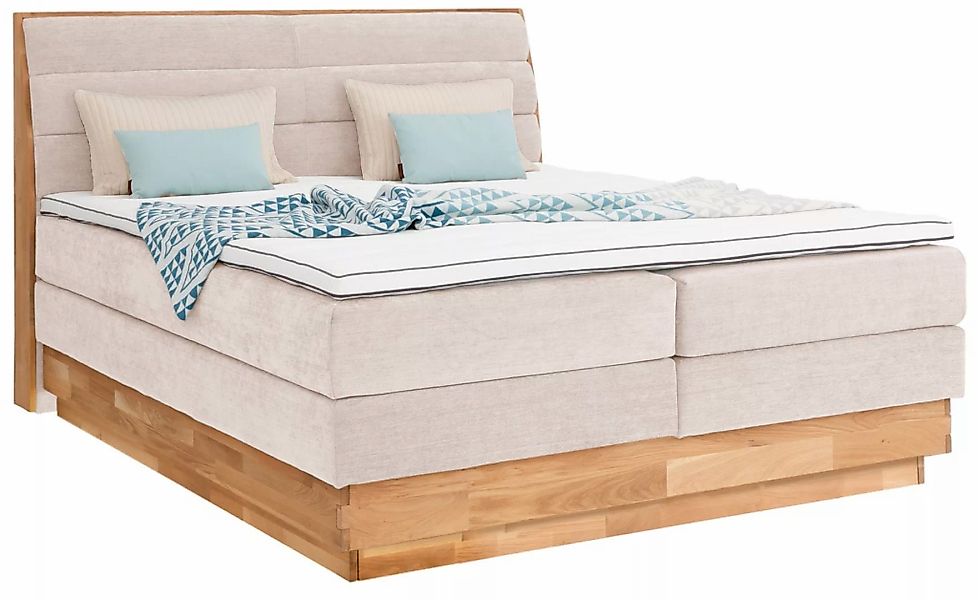 OTTO products Boxspringbett »Jenna«, ohne LED-Beleuchtung, mit zertifiziert günstig online kaufen