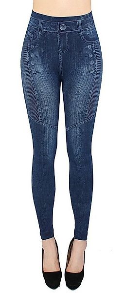 dy_mode Jeggings Damen Jeggings High Waist Leggings in Jeans Optik Bequem J günstig online kaufen