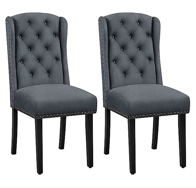 Yaheetech Esszimmerstuhl 2/4/6er Set Küchenstuhl (2 St), Polsterstuhl bis 1 günstig online kaufen